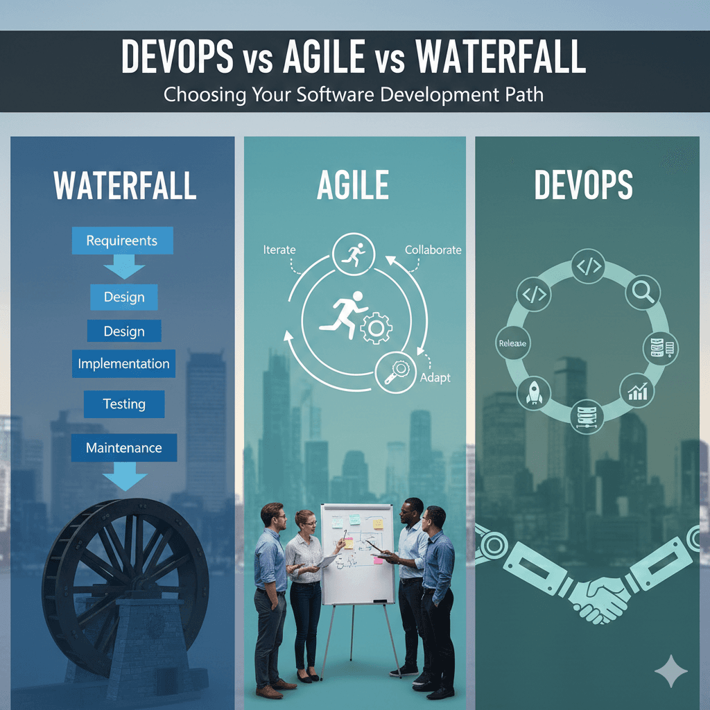 DevOps vs Agile vs Waterfall: Key Differences