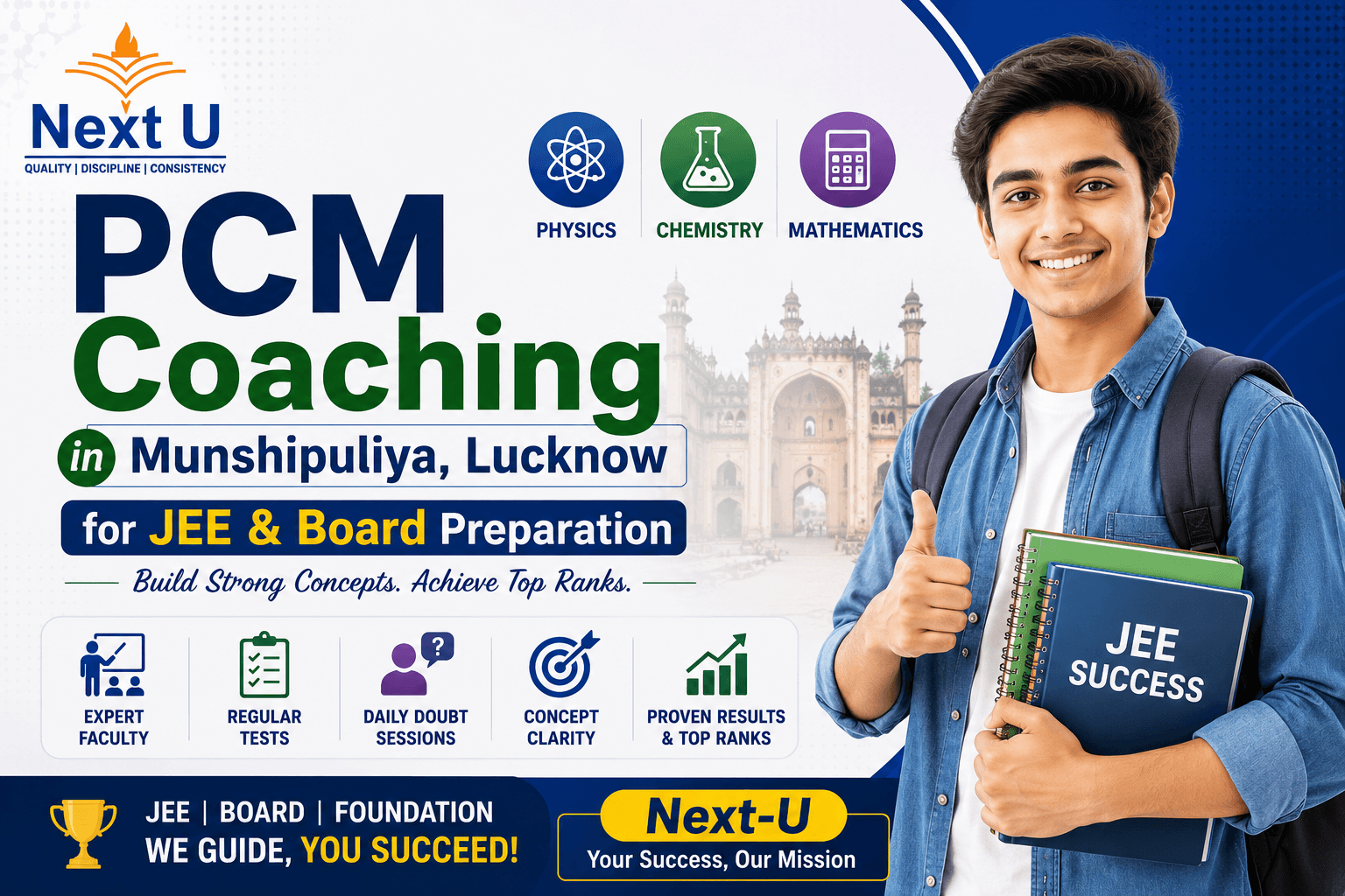 PCM Class 11th Coaching Munshipuliya Indiranagar Lucknow | Next-U
