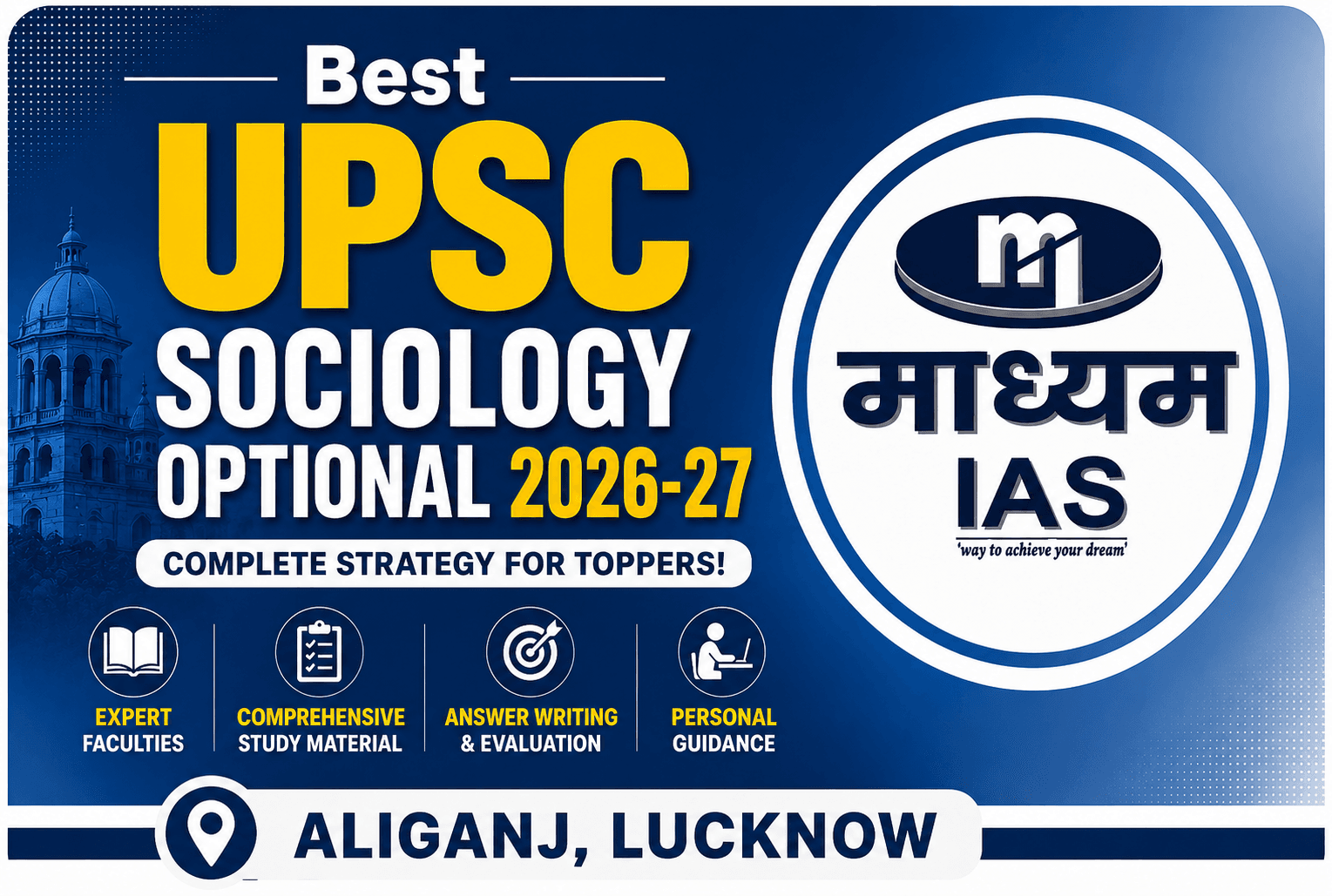 Best Sociology Optional Course in Aliganj, Lucknow