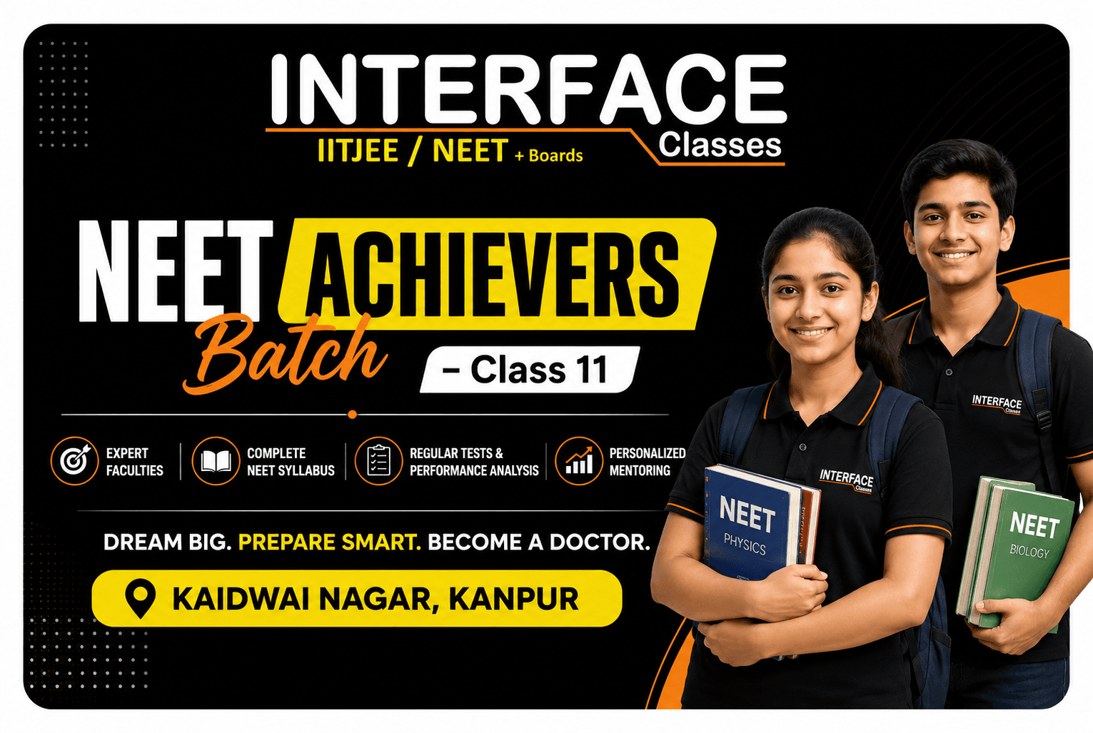 NEET Achievers Batch – Class 11 , Kaidwai Nagar, Kanpur, 
