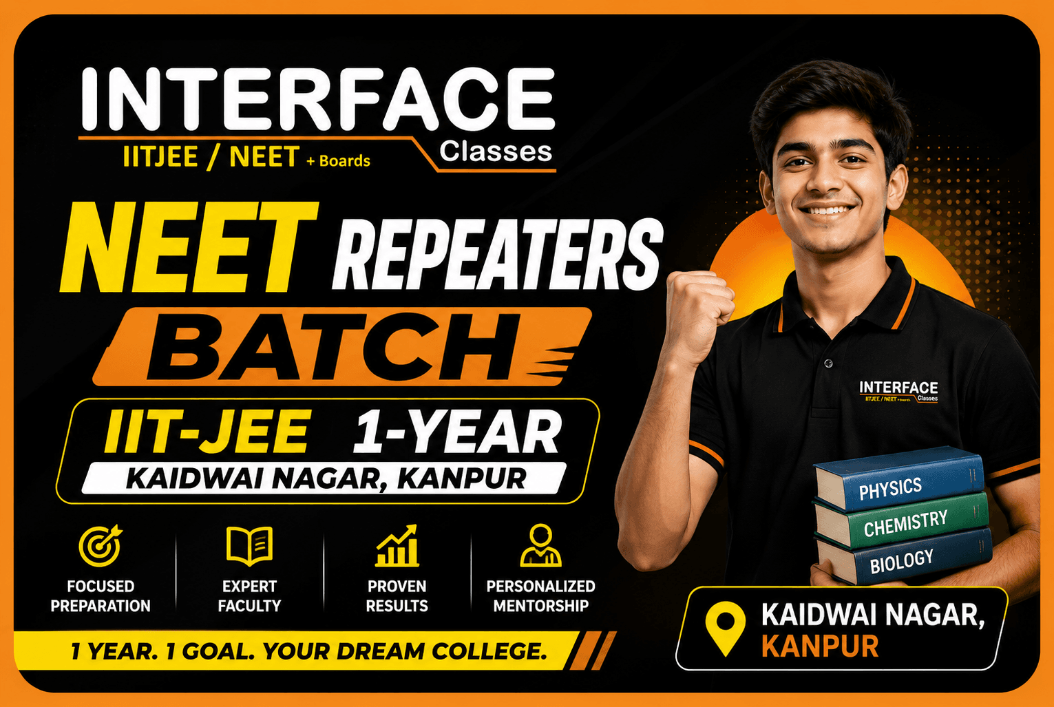 NEET Repeaters Batch –IIT-JEE 1- Kaidwai Nagar, Kanpur