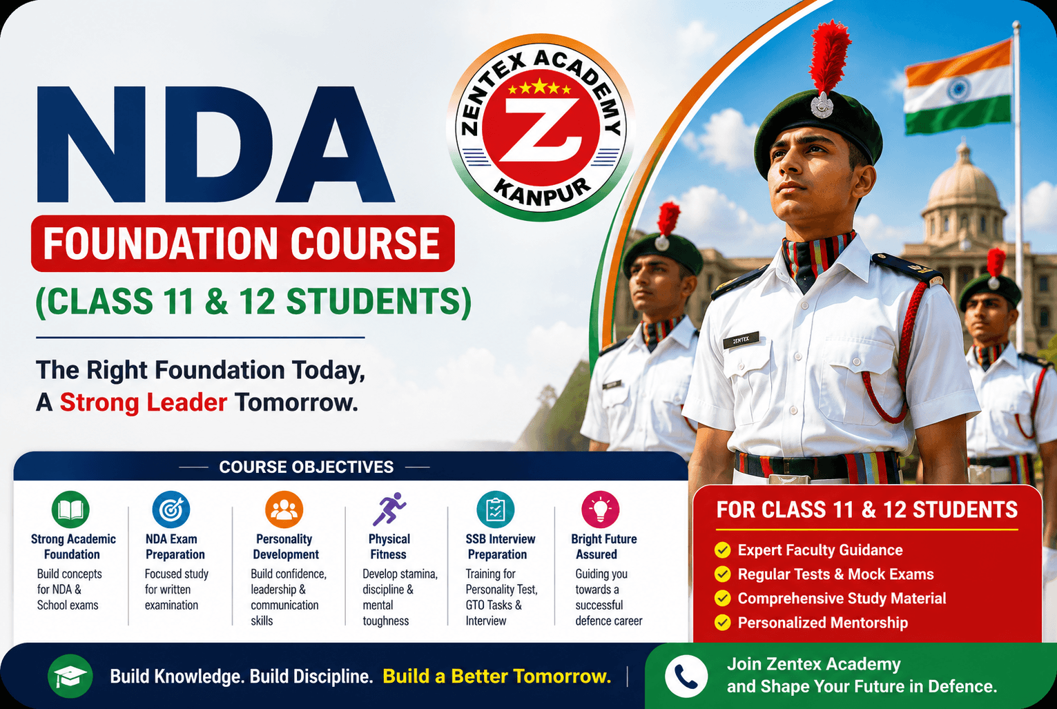 NDA Foundation Course (Class 11 & 12) Sarvodaya Nagar,Kanpur