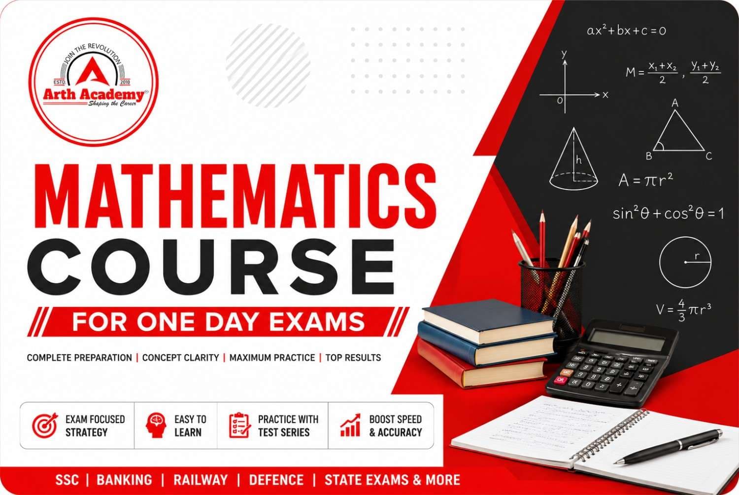 Mathematics Course for One Day Exams in Saket Nagar, Kanpur