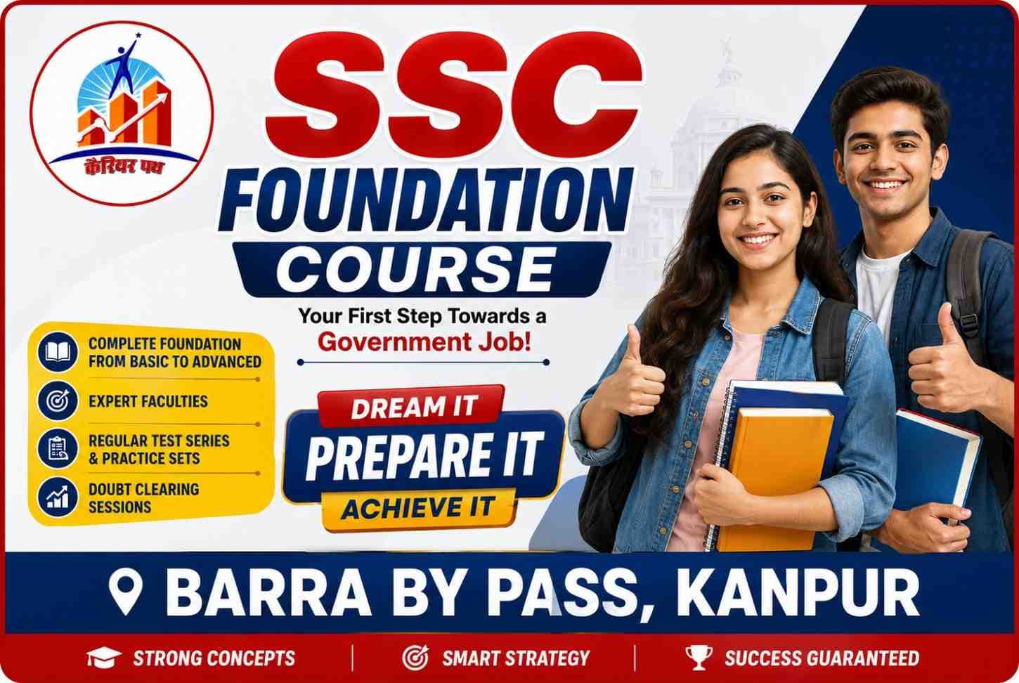SSC Foundation course in Barra by pass, Kanpur