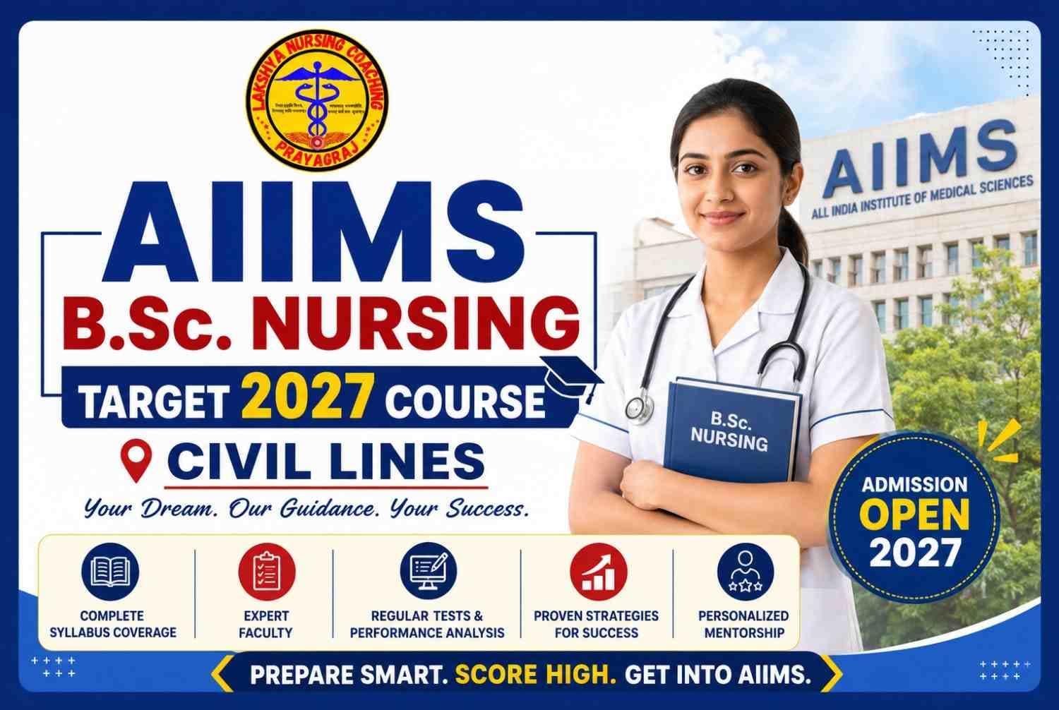 AIIMS B.Sc. Nursing Target 2027 Course Civil lines