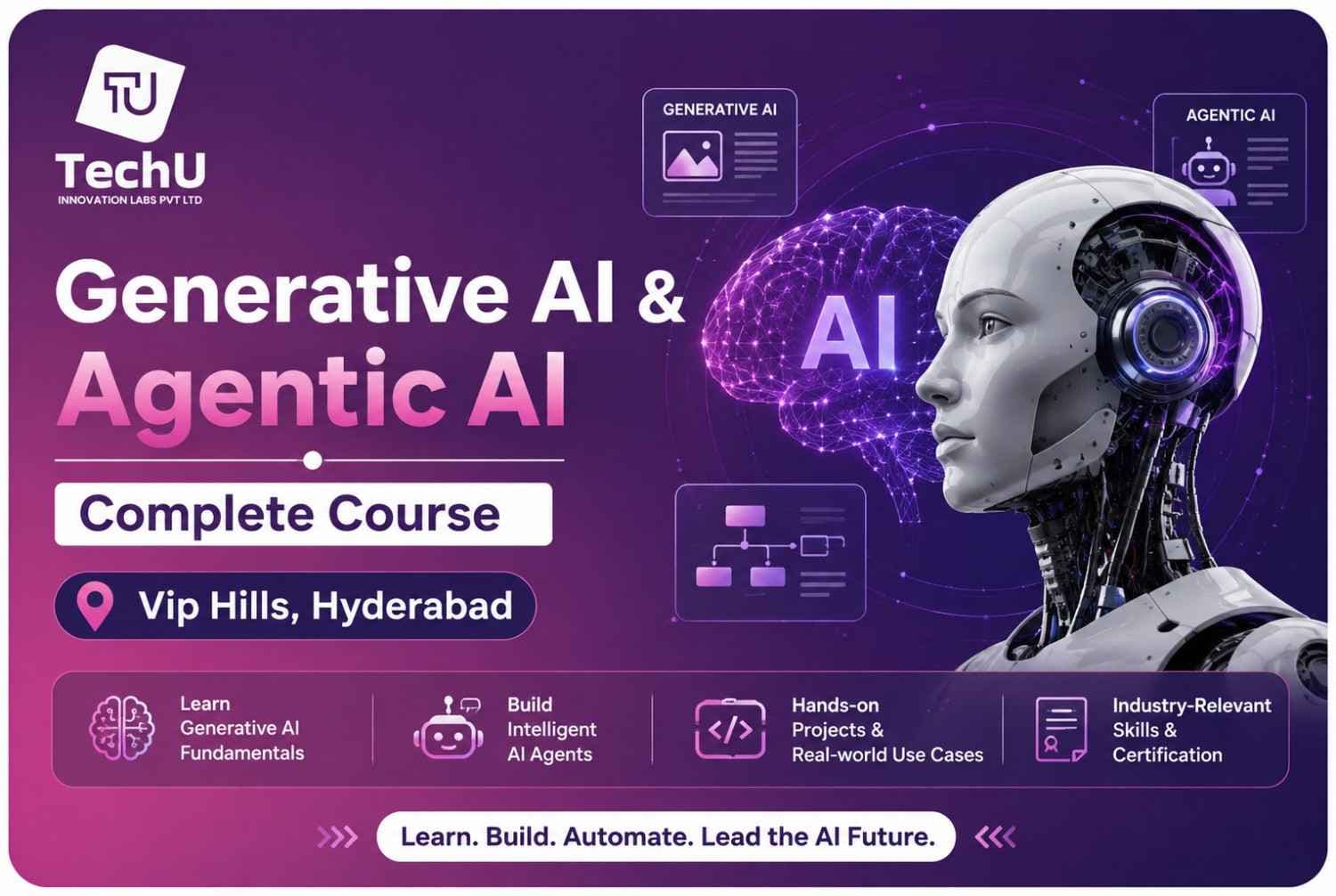 Generative AI & Agentic AI Complete Course Vip Hills, Hyderabad