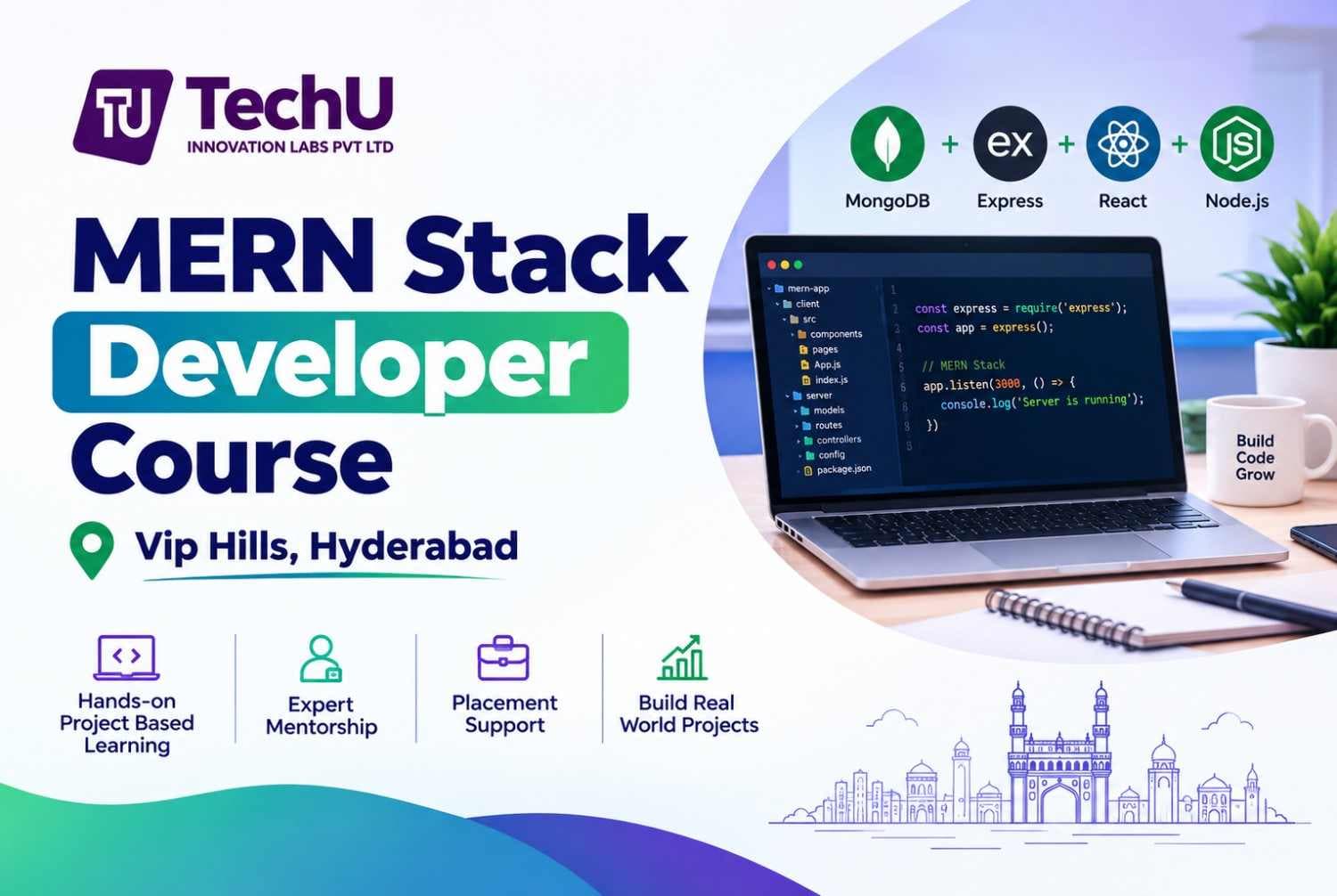 MERN Stack Developer Vip Hills, Hyderabad