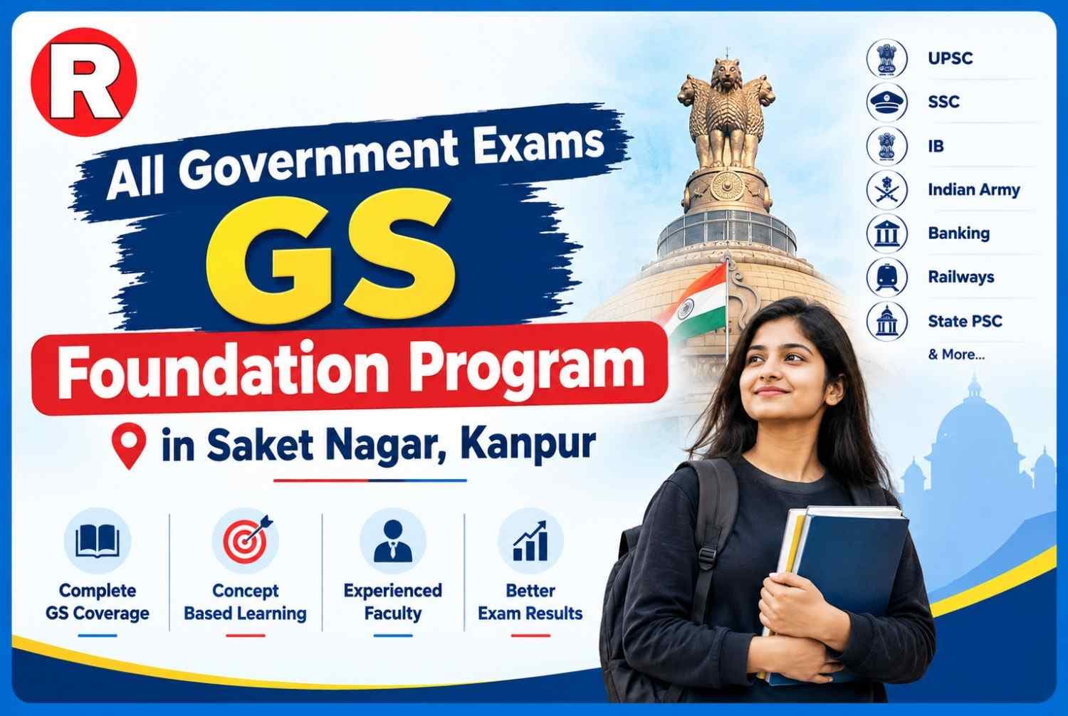 All Government Exams GS Foundation Program in Saket Nagar,  Kanpur