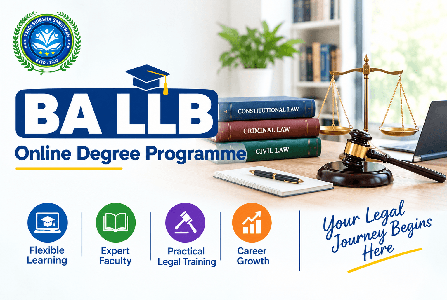 BA LLB Online Degree Programme , Prayagraj