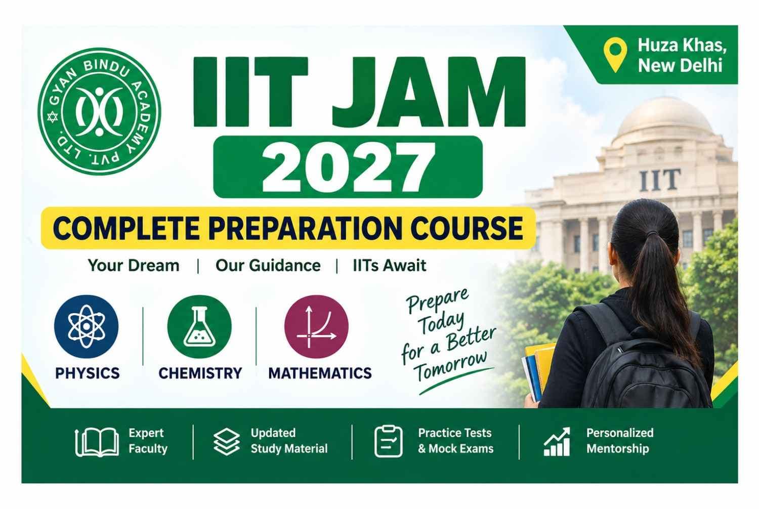 IIT JAM Complete Preparation Coaching In Hauz Khas Delhi
