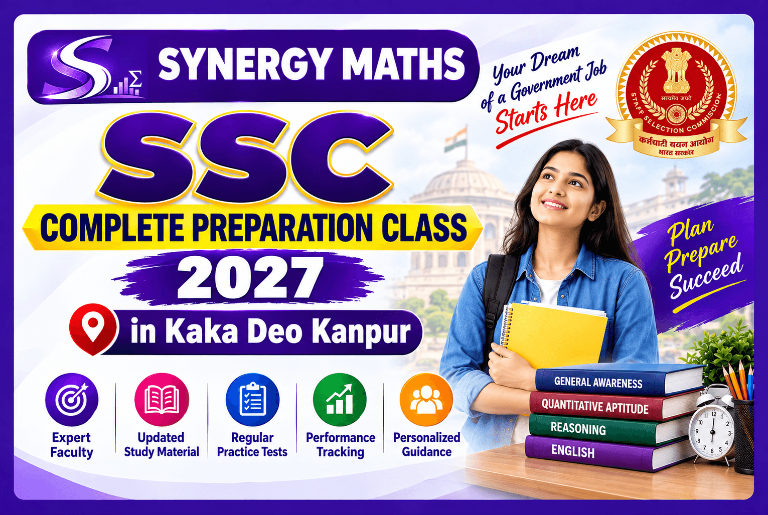 SSC Complete Preparation Class 2027 in Kaka Deo Kanpur