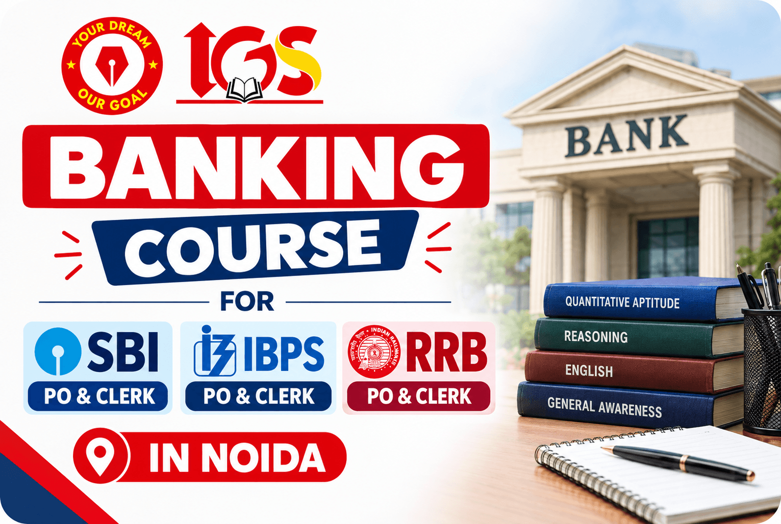 Best Banking course for SBI, IBPS, and RRB PO and Clerk in Noida 