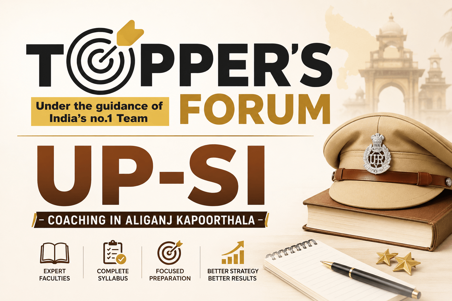 UP SI Coaching in Aliganj Kapoorthala by Topper Forum