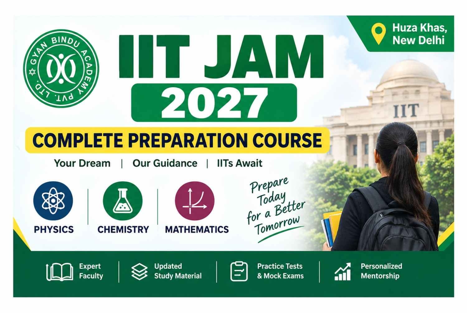IIT JAM Complete Preparation Coaching In Hauz Khas Delhi