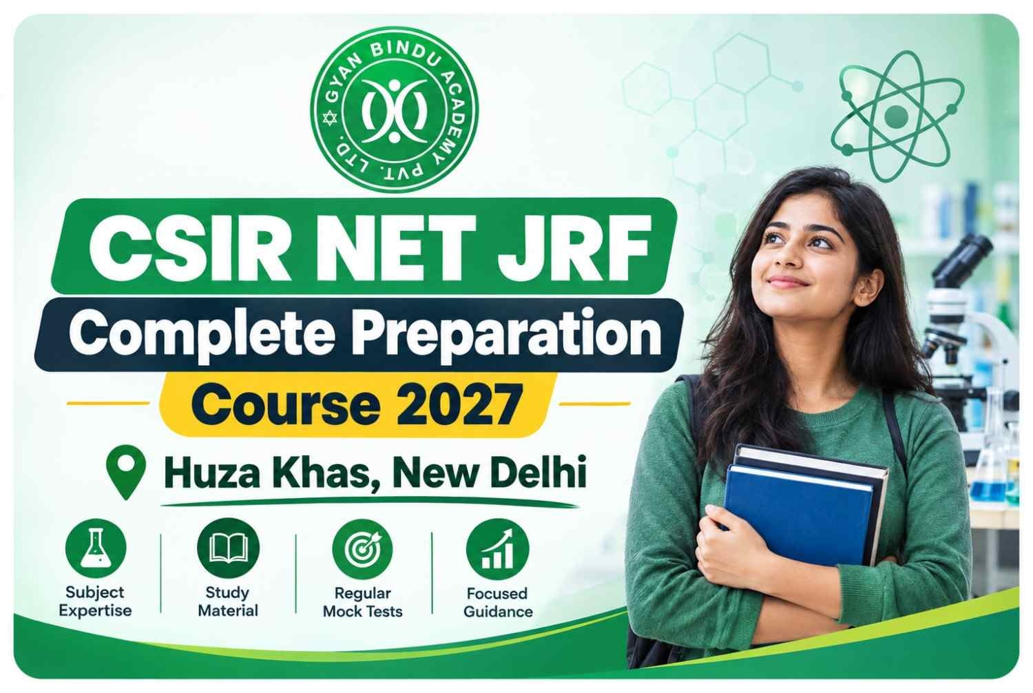 CSIR NET JRF Complete Preparation Coaching In Hauz Khas New Delhi
