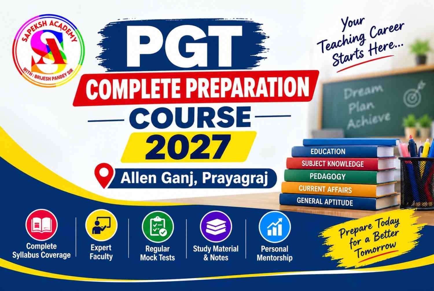 PGT Complete Preparation Course 2027 Allen Ganj, Prayagraj