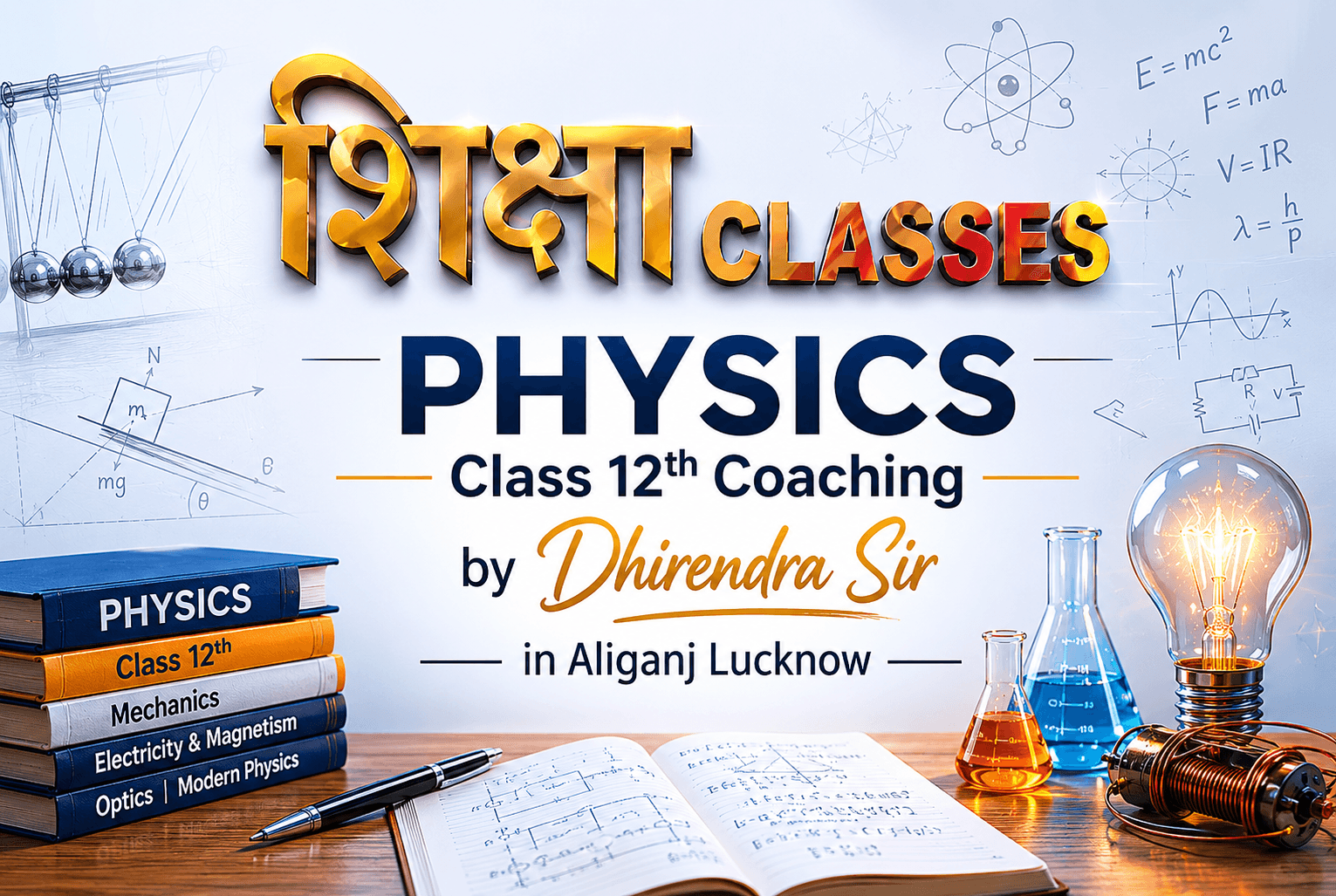 Physics Class 12th Coaching by Dhirendra Sir in Aliganj Lucknow