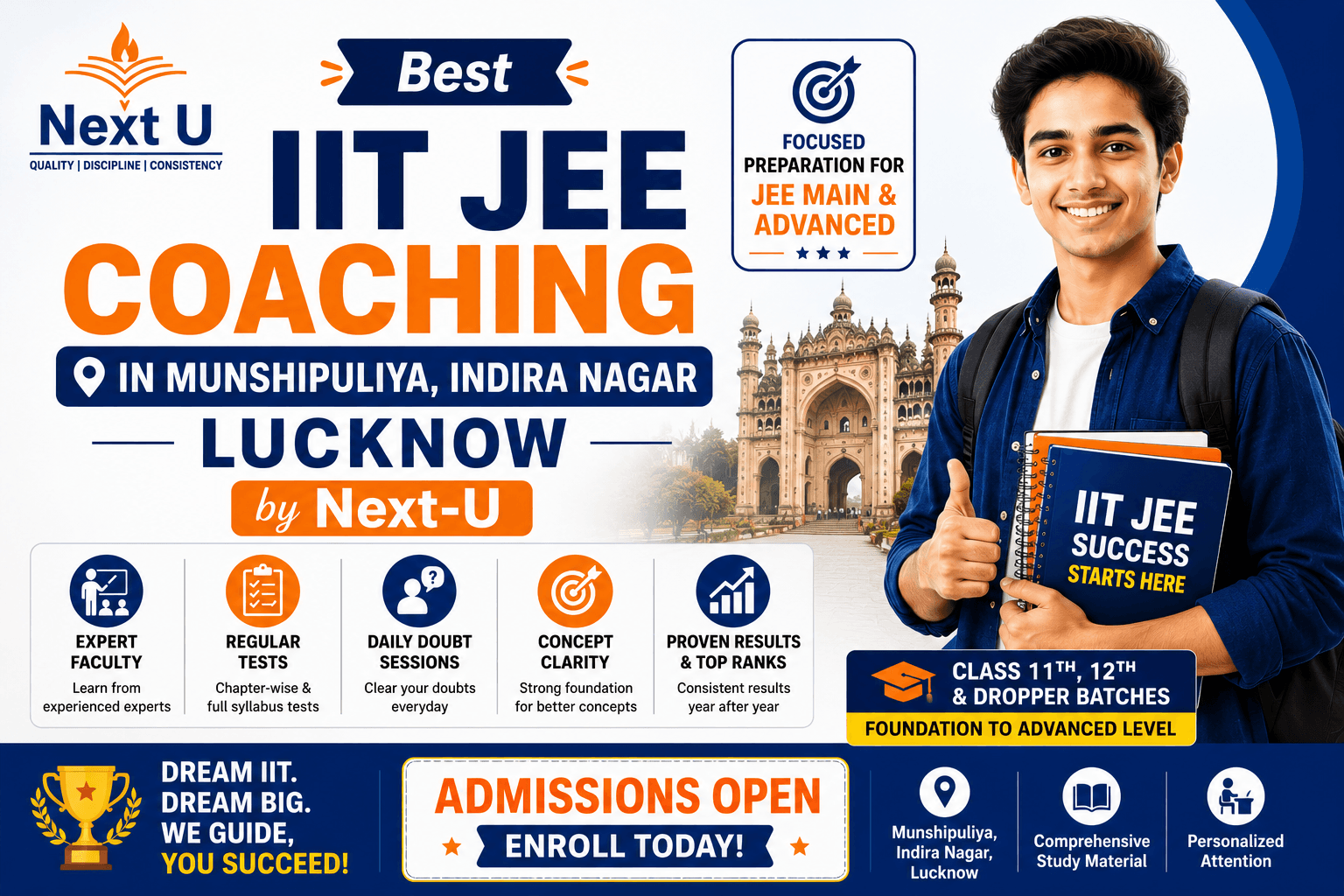 Best IIT JEE Coaching in Munshipuliya Indira Nagar Lucknow | Next-U