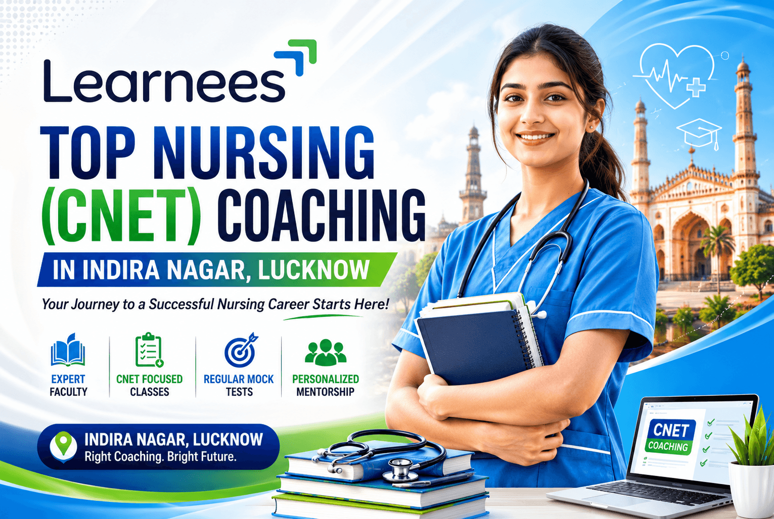Top Nursing (CNET) Coaching in Indira Nagar Lucknow