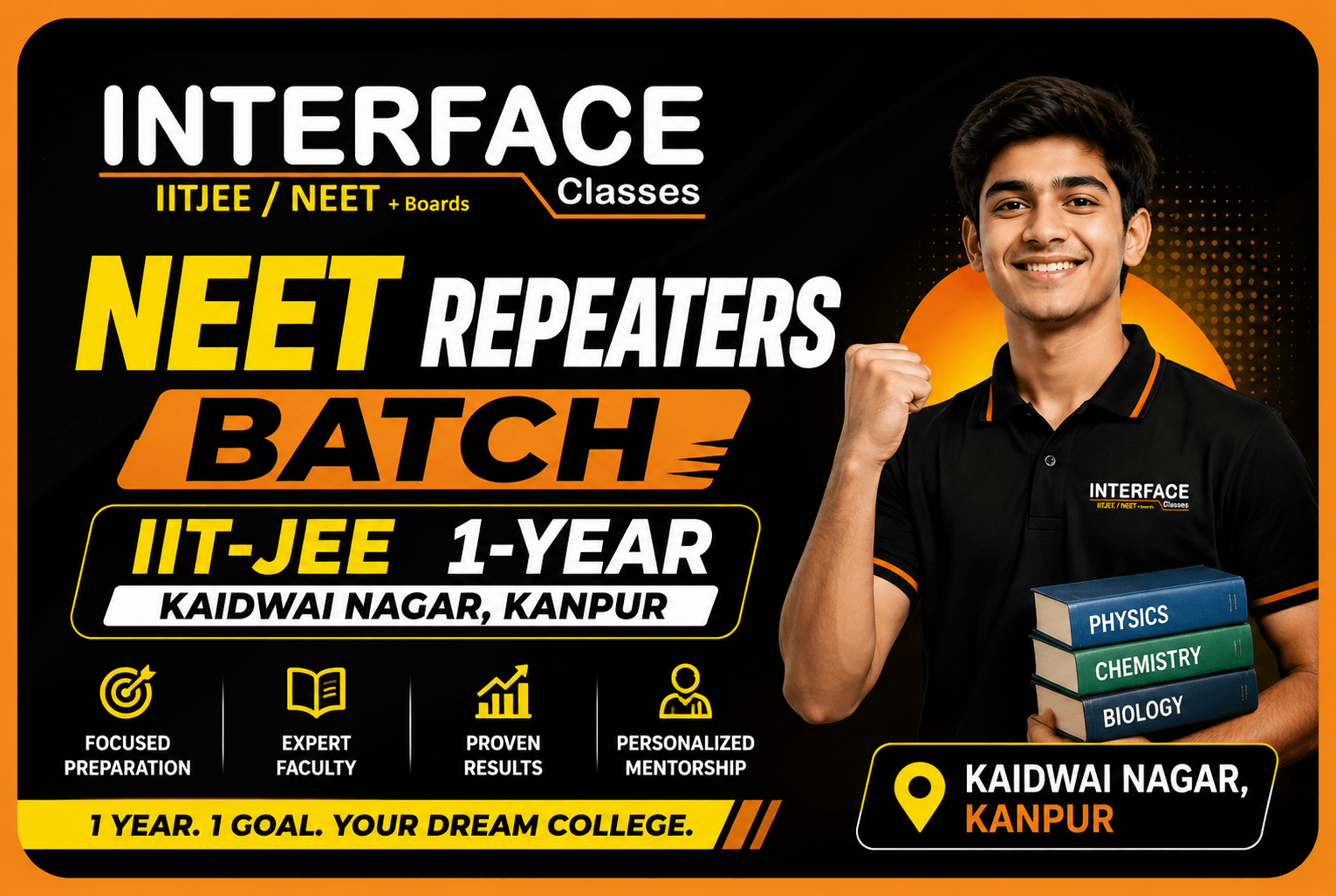 NEET Repeaters Batch –IIT-JEE 1- Kaidwai Nagar, Kanpur