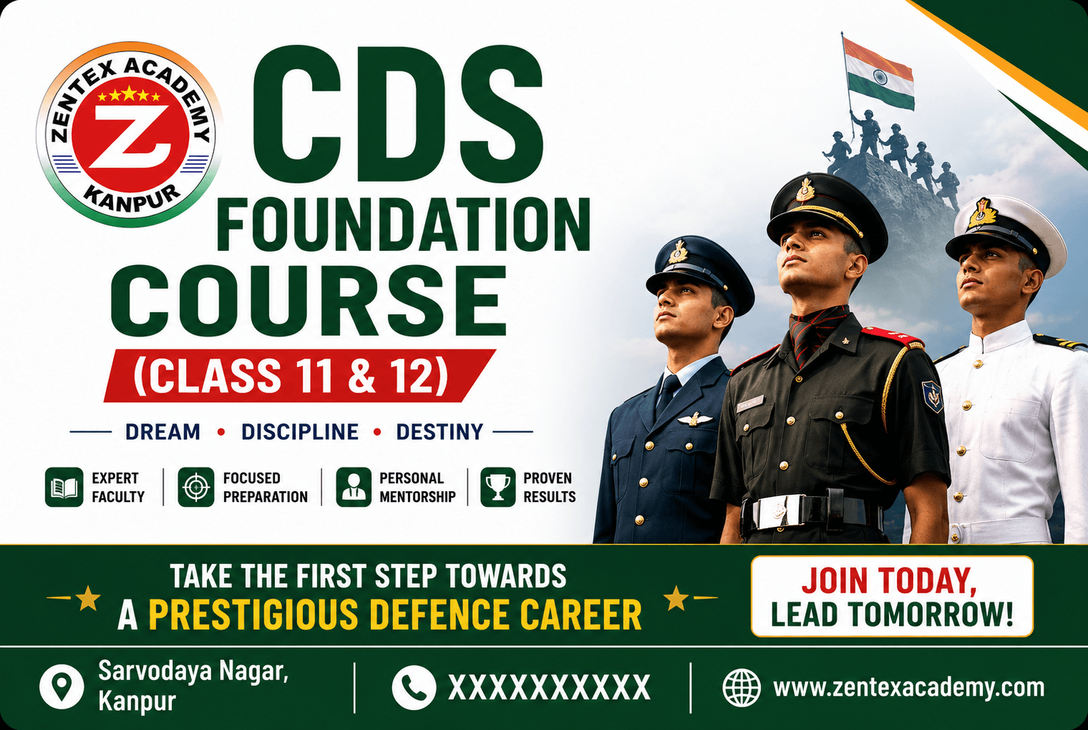 CDS Foundation Course (Class 11 & 12) Sarvodaya Nagar, Kanpur