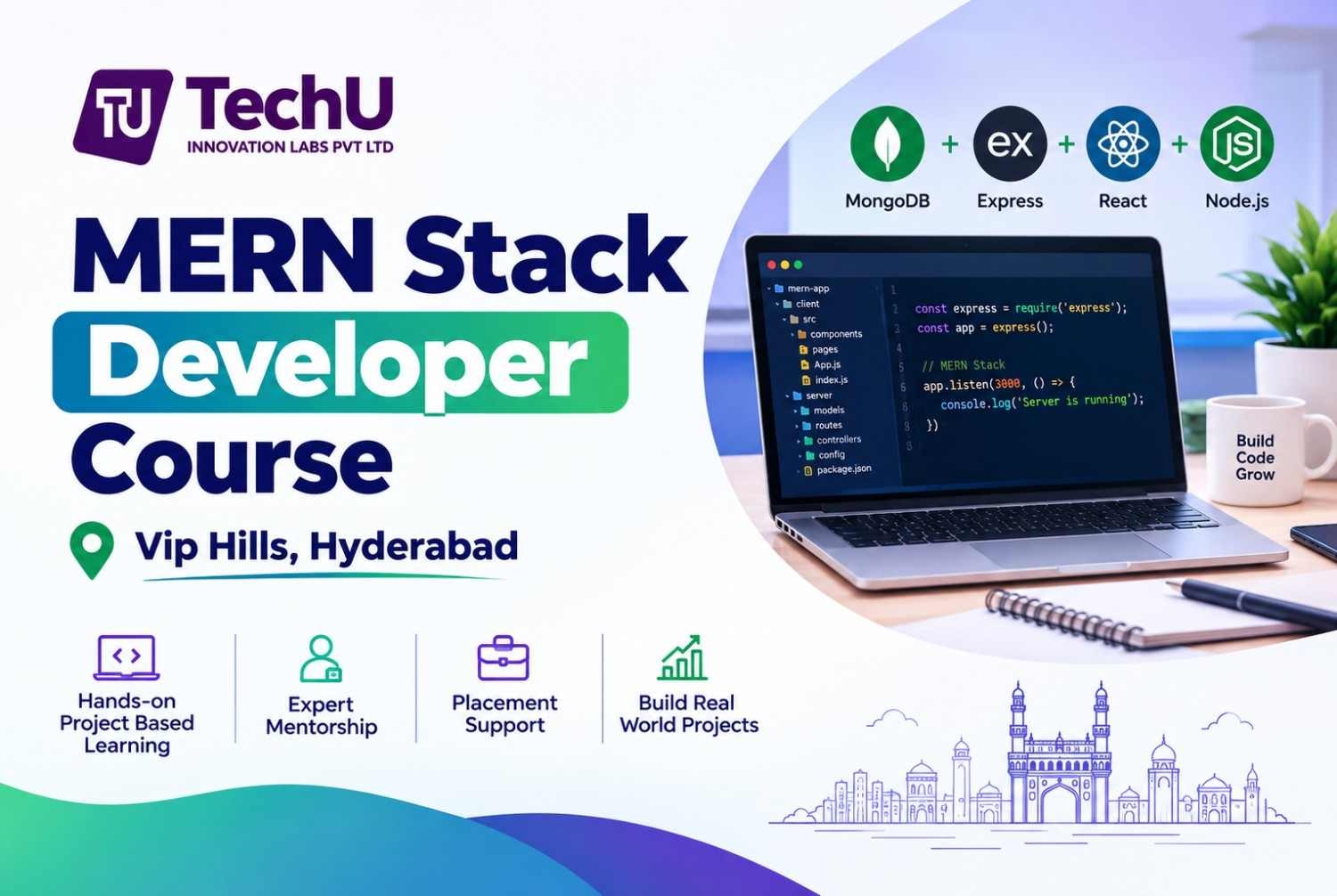 MERN Stack Developer Vip Hills, Hyderabad