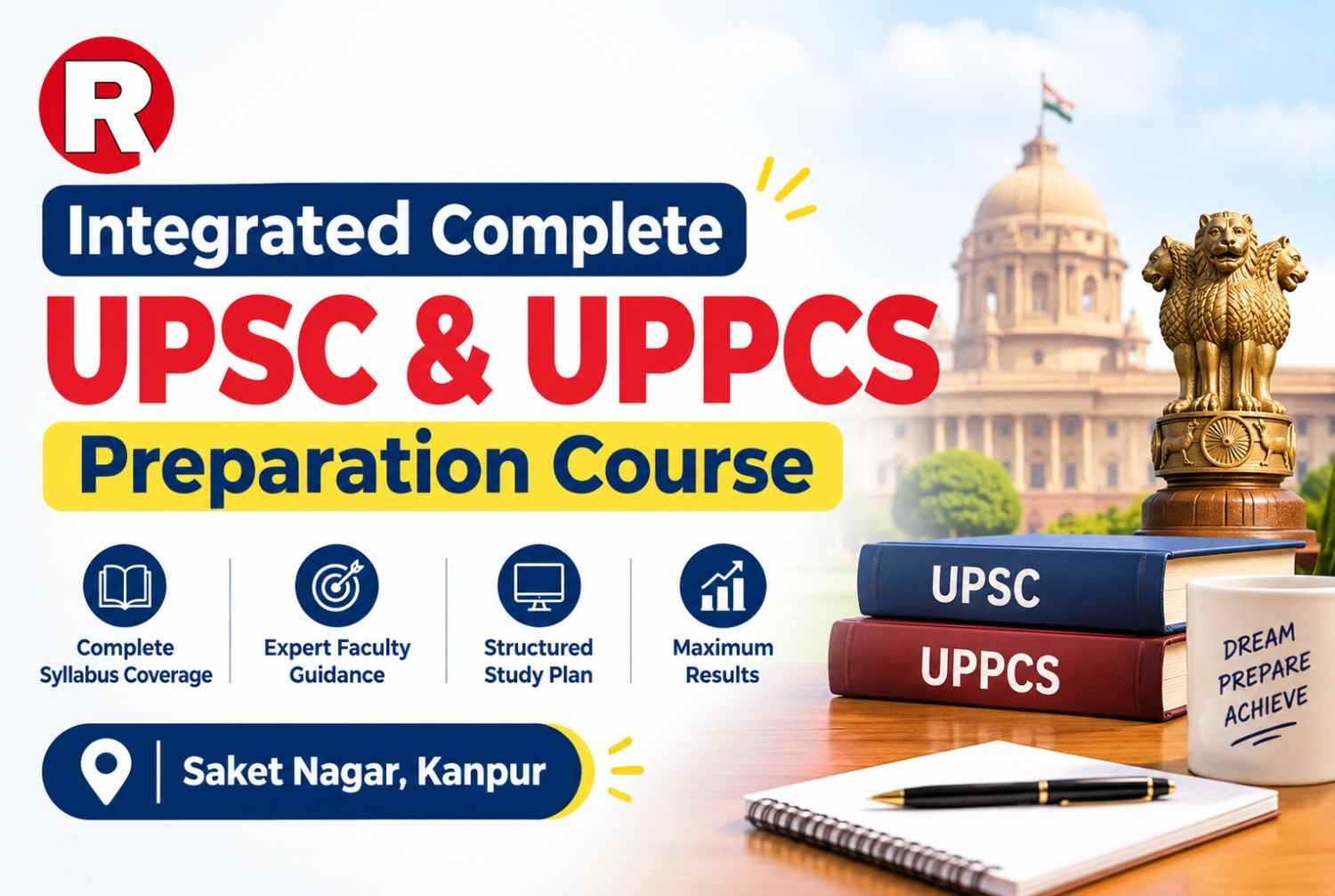 Integrated Complete UPSC & UPPCS Preparation Course in Saket Nagar, Kanpur