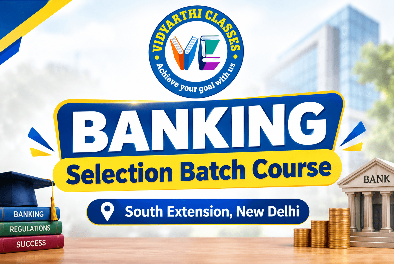 Best Banking course for SBI, IBPS, and RRB PO and Clerk in South Extension, New Delhi