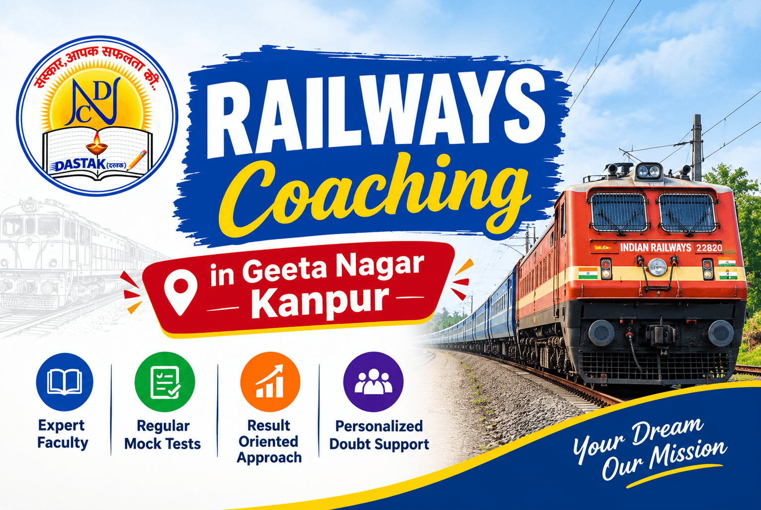 Best Railways Coaching in Geeta Nagar Kanpur